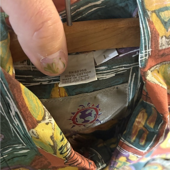 Vintage The Territory Ahead Vibrant Orange and Green Graphic Shirt - Picture 4 of 9